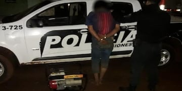 Eldorado: un joven terminó detenido por robo a un local comercial. Policía de Misiones