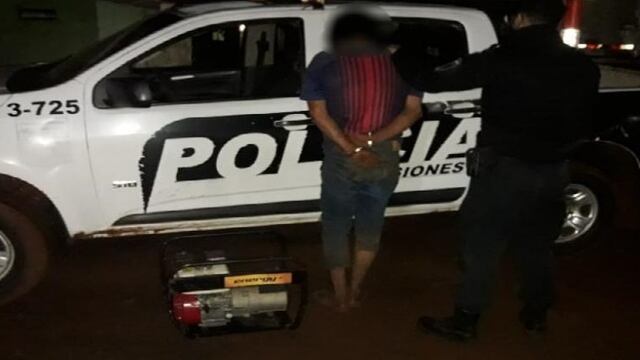 Eldorado: un joven terminó detenido por robo a un local comercial. Policía de Misiones