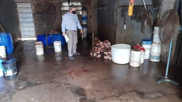 Comercializaban cortes vacunos sin los controles de higiene y seguridad correspondiente.