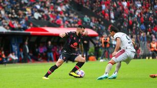 El Chino Ariel Rojas, volante de Belgrano, se retira del fútbol justo ante River, su ex club (Prensa Belgrano).
