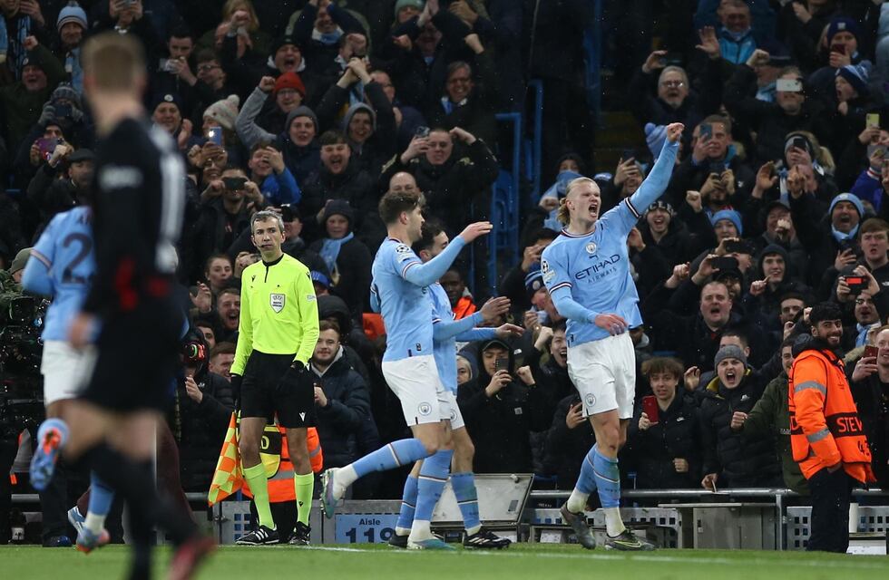 Manchester City goleó 7 a 0 al Leipzig por la Champions League: Haaland hizo cinco tantos