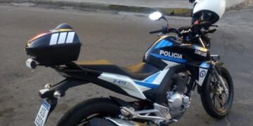 Moto de la Policía de San Luis fue robada