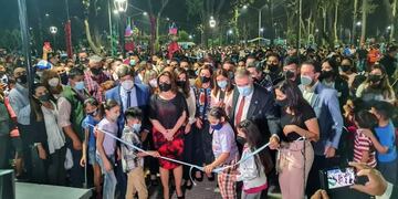 Jaldo participó en los festejos por el aniversario de Alderetes.