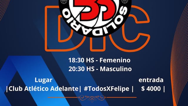 Reconquista se une en una jornada deportiva solidaria a beneficio de Felipe