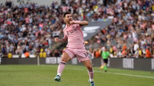 Lionel Messi celebra el 2-0 de Inter Miami. (Prensa MLS).