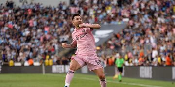 Lionel Messi celebra el 2-0 de Inter Miami. (Prensa MLS).