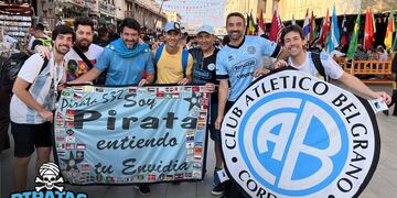 Invasión de hinchas argentinos en la semifinal. Y de Piratas, entre ellos Willy Magia.