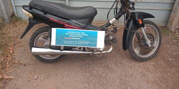 La moto que fuera robada el pasado 4 de julio