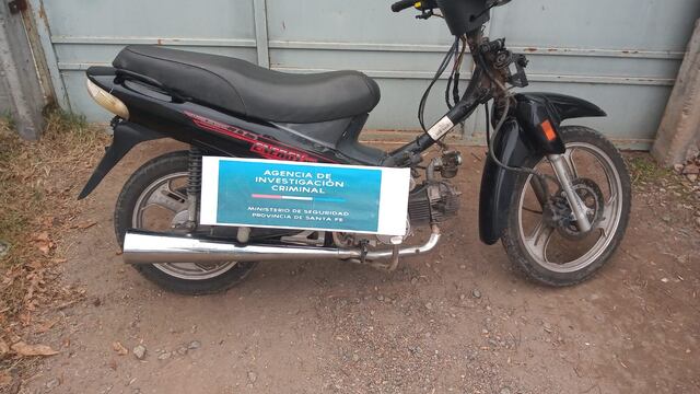 La moto que fuera robada el pasado 4 de julio