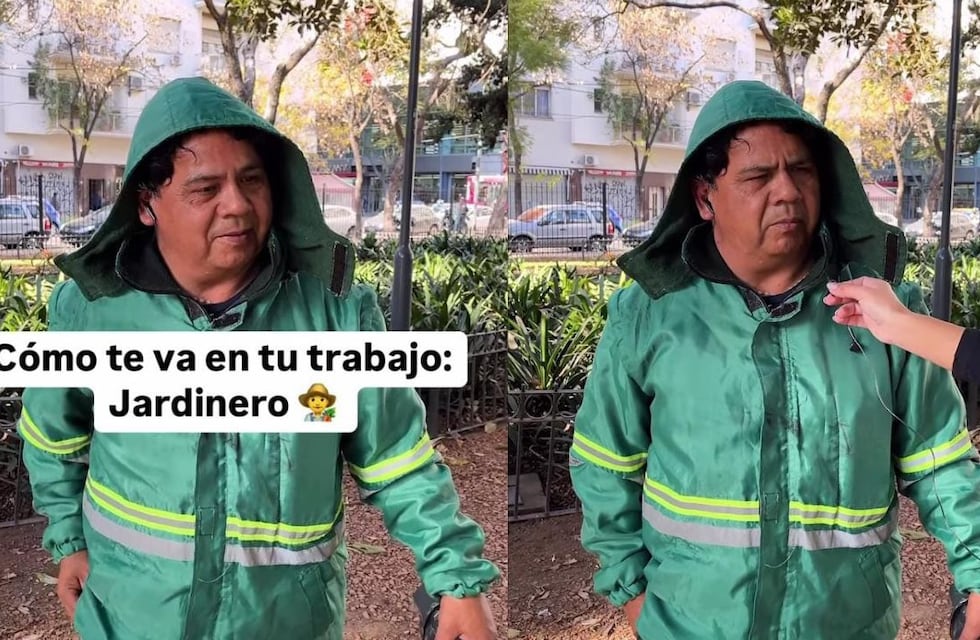 Trabaja de jardinero en los parques y reveló su sueldo: ¿Llega a fin de mes?