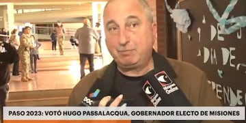 Elecciones PASO 2023: el gobernador electo, Hugo Passalacqua, sufragó en Oberá.