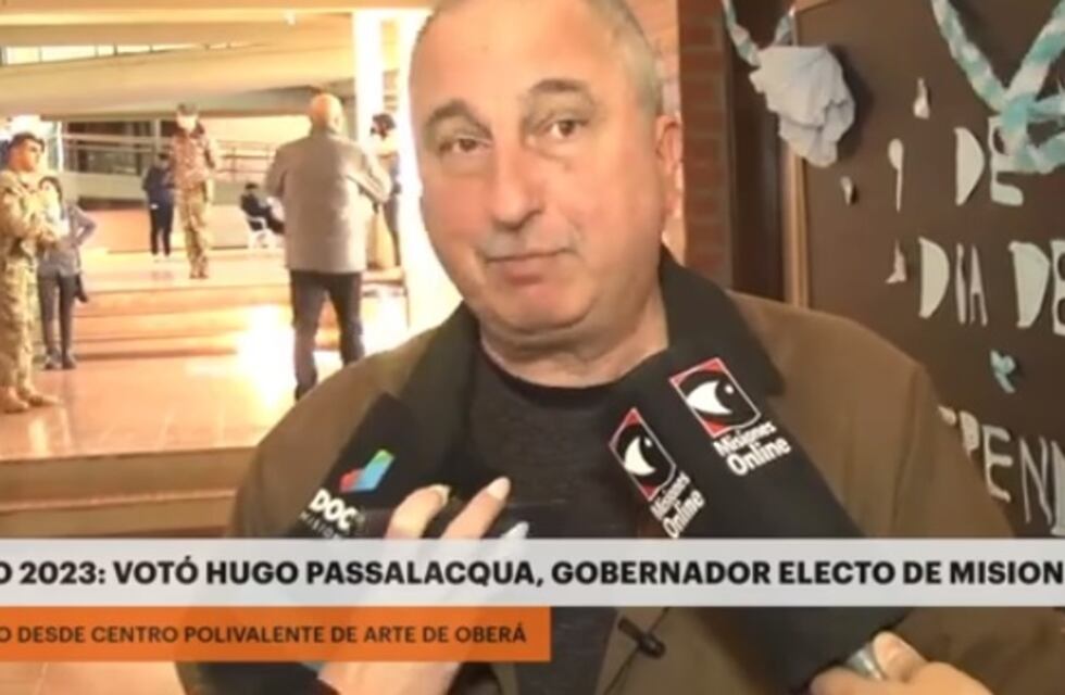 Elecciones PASO 2023: el gobernador electo, Hugo Passalacqua, sufragó en Oberá