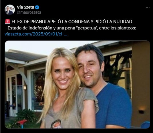 El giro en la causa contra Claudio Contardi, el ex de Julieta Prandi tras la condena