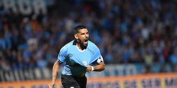 El goleador de Belgrano, Franco Jara. Artillero del torneo y dentro del equipo ideal de Liga Profesional.