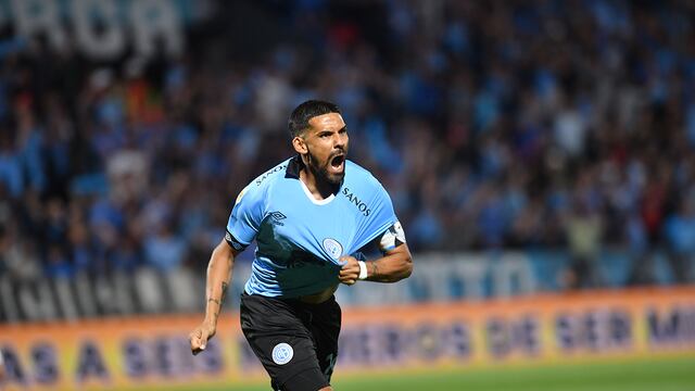 El goleador de Belgrano, Franco Jara. Artillero del torneo y dentro del equipo ideal de Liga Profesional.