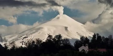 Alerta amarilla en el volcán Villarrica.