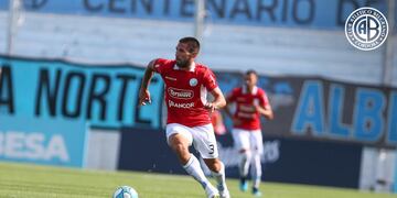 Franco Negri jugó apenas cuatro partidos en Belgrano. Y será compañero de Messi (Prensa Belgrano).