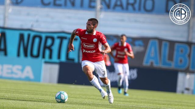 Franco Negri jugó apenas cuatro partidos en Belgrano. Y será compañero de Messi (Prensa Belgrano).