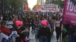 Movilización en el centro de Córdoba.