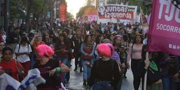 Movilización en el centro de Córdoba.