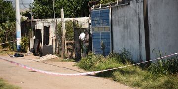 La casa de barrio Marqués Anexo donde fue hallada muerta una mujer.