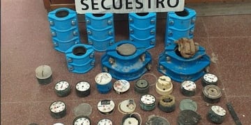empleados municipales involucrados en el robo de medidores de agua