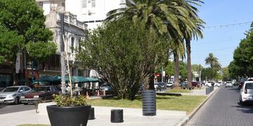 Solo faltan detalles en los canteros de Bv. Santa Fe