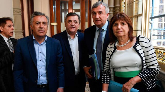 Juntos por el Cambio
Alfredo Cornejo
Mario Raúl Negri
Gerardo Morales
PAtricia Bullrich
