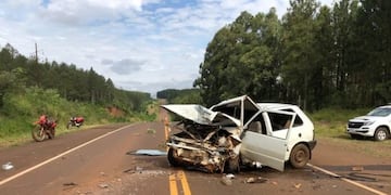 Tres personas gravemente heridas luego de un siniestro vial en San Pedro.