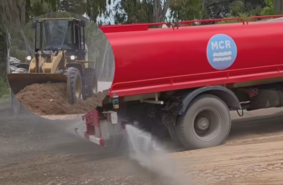 Pehuen Co: realizan trabajos de entoscado, nivelación y riego