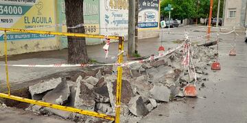 Tareas de reparación de pavimento en calles de Punta Alta.