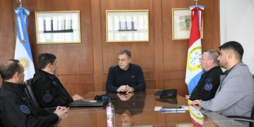 El intendente Luis Castellano recibió a las autoridades de la Policía Federal