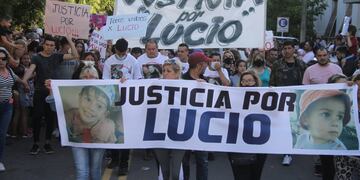 Ya se realizaron varias marcha pidiendo justicia por el asesinato de Lucio en La Pampa (@LMontenegrochdk).