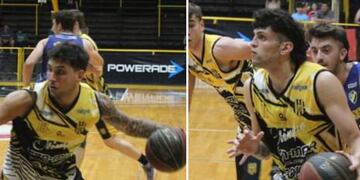 Los puntaltenses Guillermo Mallemaci e Iván Gómez Lepez claves en el triunfo de Olimpo.