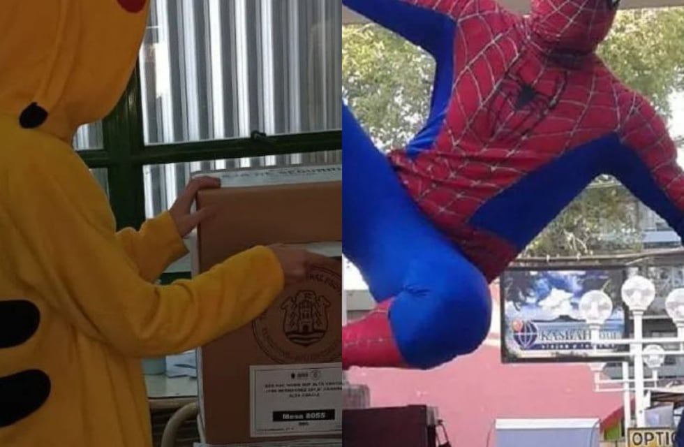 Elecciones 2023 en Córdoba: el Hombre Araña y Pikachu también votaron este domingo