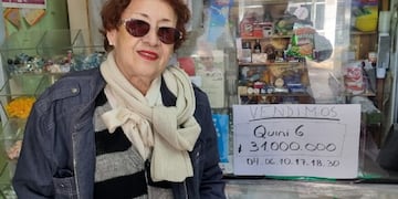 Rosa Vargas, la agenciera sanjuanina que vendió el boleto ganador del Siempre Sale del Quini 6.