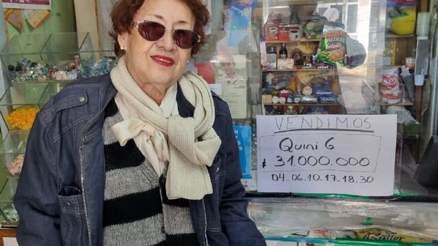 Rosa Vargas, la agenciera sanjuanina que vendió el boleto ganador del Siempre Sale del Quini 6.