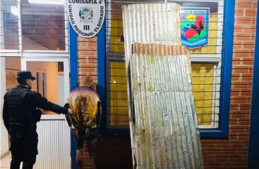 Fue detenido tras robar chapas de una escuela en Eldorado
