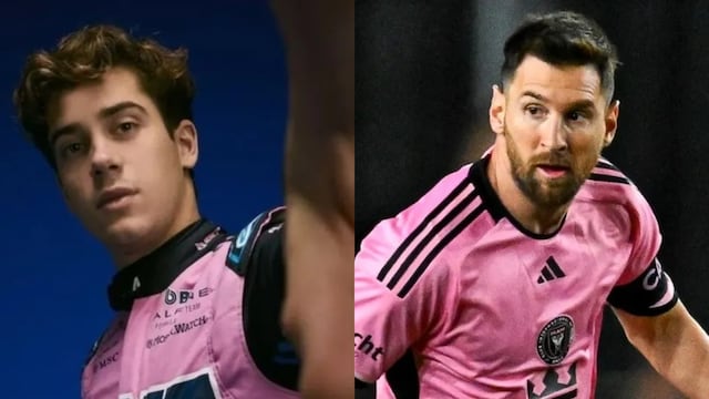 Franco Colapinto y Lionel Messi