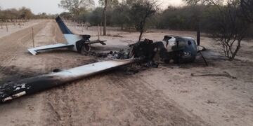 Se incendió una avioneta en Salta.
