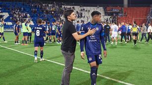 "El equipo jugó bien, tuvo personalidad", resaltó Alexander Medina sobre el 1 a 0 de Talleres ante Godoy Cruz en Mendoza (Prensa Talleres).