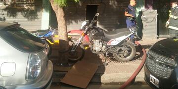 Al menos ocho heridos en un incendio de un supermercado en Villa Crespo. (Alertas Tránsito)