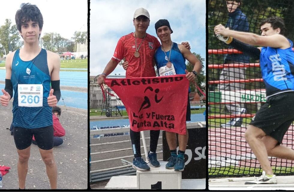 Atletismo: el puntaltense Agustín Navarrete trajo una medalla de bronce del Torneo Nacional U - 20