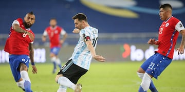 Argentina vs. Chile se enfrentaron en la Copa América.
