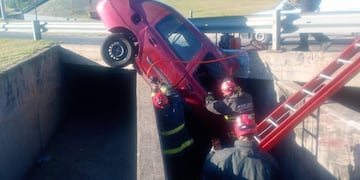 El conductor fue trasladado al Hospital de Urgencias.