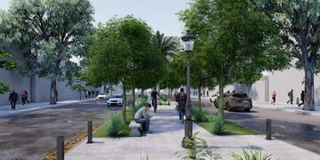 Así se verá el nuevo Paseo del Bv. Irigoyen