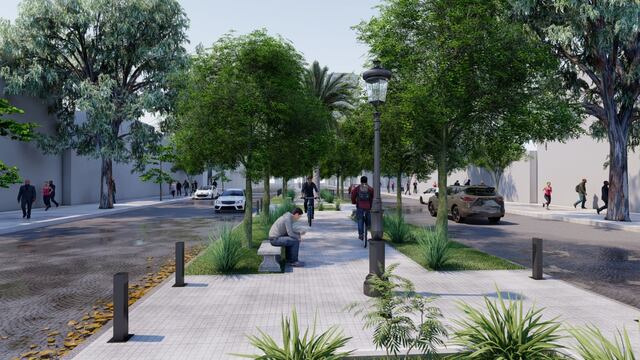 Así se verá el nuevo Paseo del Bv. Irigoyen