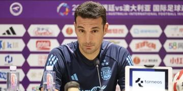 Lionel Scaloni habló en conferencia de prensa antes del partido con Indonesia.
