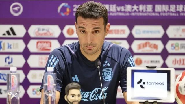 Lionel Scaloni habló en conferencia de prensa antes del partido con Indonesia.