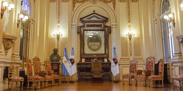 Salón de la Bandera, en la Casa de Gobierno de Jujuy.